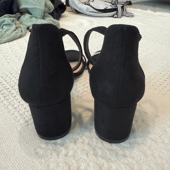 Madden NYC 9.5 Illie City embellished ankle strap block heel sandal 2970 - Picture 3 of 9